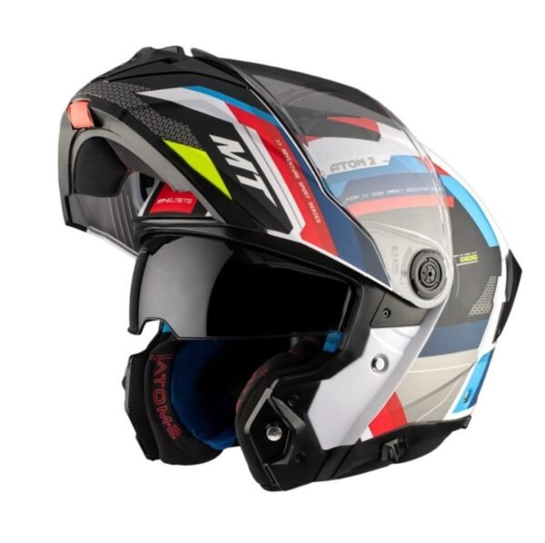 Casco modular MT Helmets Atom2 SV Bast A0 Perla Brillo - Imagen 2