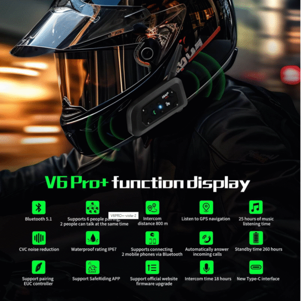 Intercomunicador Ejeas V6Pro+ - Imagen 3