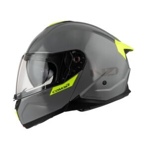 Casco NZI Combi 3 Duo Solid Nouveau Gris / Amarillo